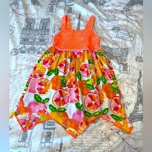 Youngland 3T fruit mixed media dress